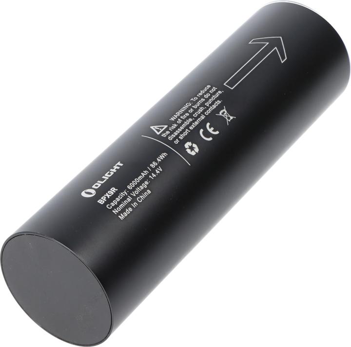 Actual product image Olight Battery X9R with protective cover