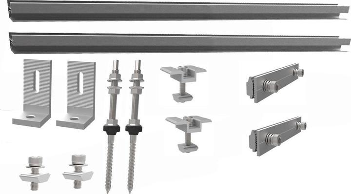 Produktbild Autosolar Befestigungsset für Welleternit / Wellblech für Solarpanels (Solaranlage Montagematerial)