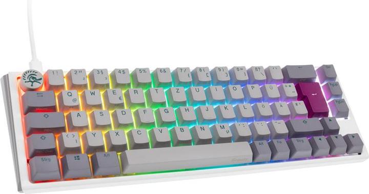 Produktbild Ducky One 3 Mist Grey SF Gaming Tastatur, RGB LED - MX-Silent-Red (DE, Kabelgebunden)