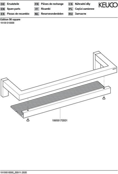 Actual product image Keuco Shower tray EDITION 90 SQUARE vc/alu width 360mm