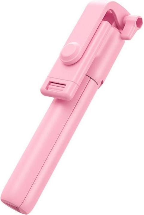 Produktbild OEM Stylus Selfie stick with wireless remote control tripod R1 pink