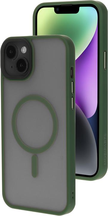 Actual product image Mobiparts Hardcover Apple iPhone 14 Plus Satin Green (Magsafe Compatible) (Apple iPhone 14 Plus)