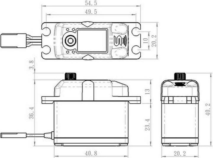 Image du produit Savöx Servo standard SA-1283SG+ 30 kg, 0,13 s, numérique