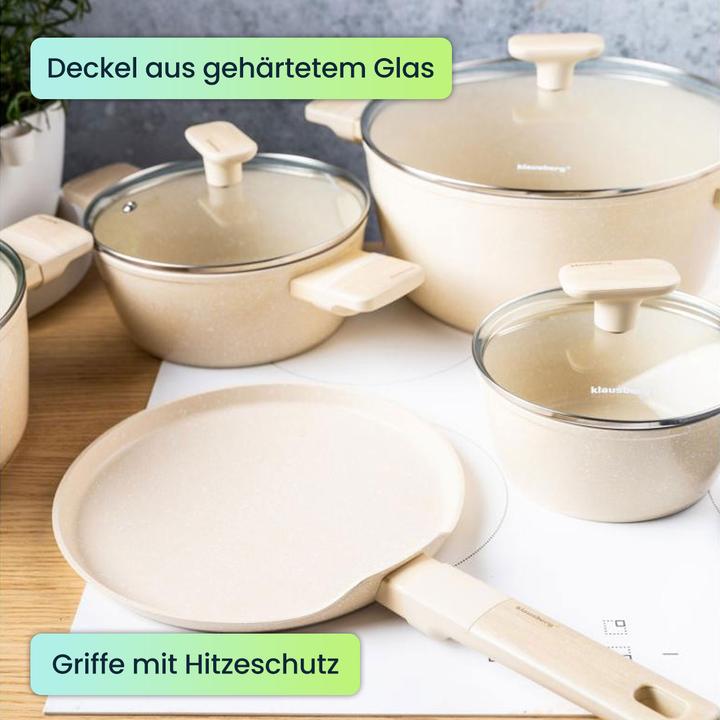Actual product image Klausberg Cooking set (Crêpe pan, Frying pan, Aluminium, 28 x 13 cm)