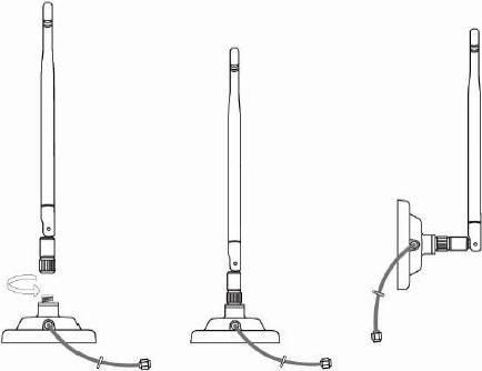 Immagine prodotto Alfa Network ARS-H002 - Antenna da 2,4 GHz 5 dBi + base magnetica (2G)