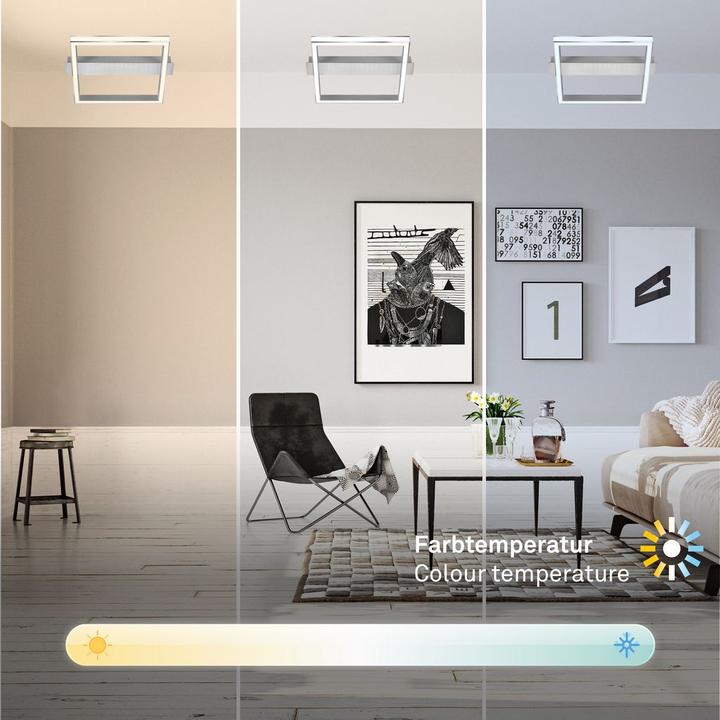 Produktbild Briloner LED Deckenleuchte, alu-chrom, LED/23W (2600 lm)