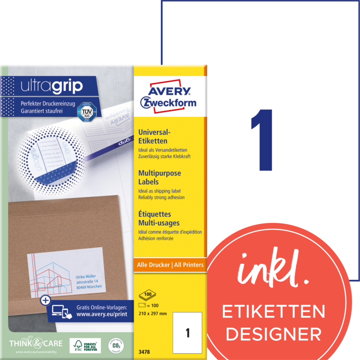Avery Étiquettes universelles