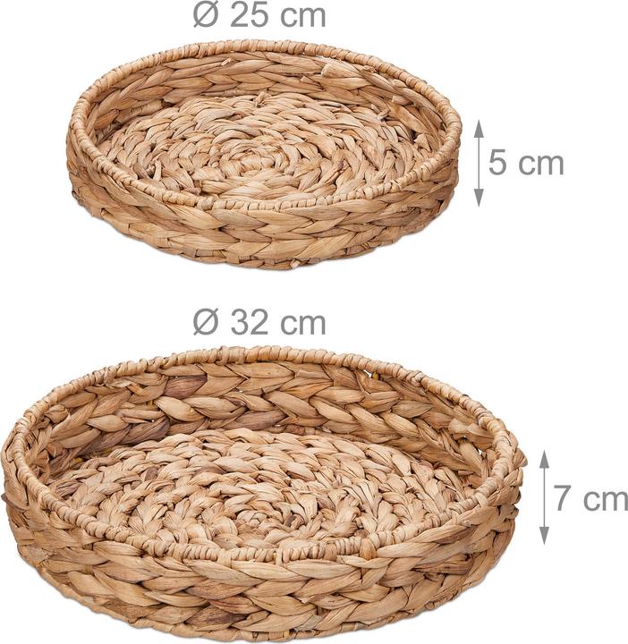 Produktbild Relaxdays 2-tlg. Tablett-Set