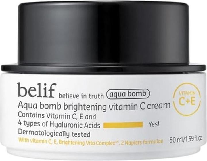 Actual product image Belif Aqua Bomb Brightening Vitamin C Cream 50ml (50 ml, Face mist)