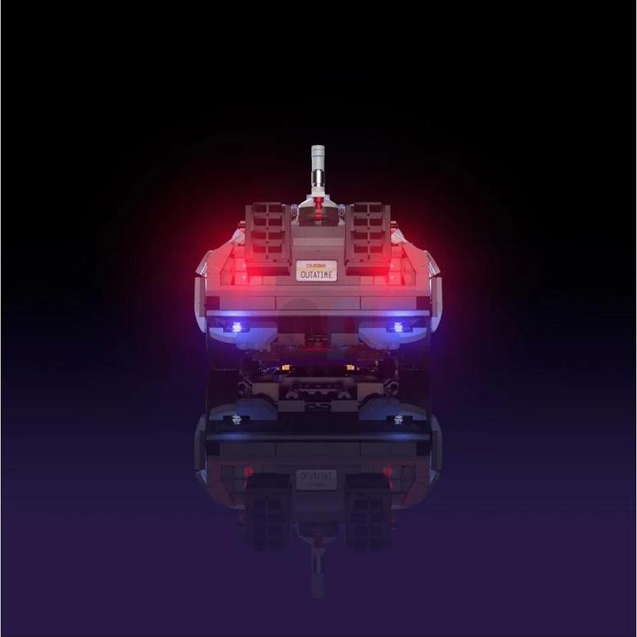 Actual product image Light my bricks LMB 2.0 LED Light Set for LEGO 10300 The Time Machine from Back to the Future