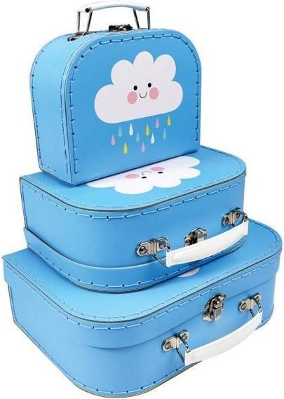 Rex London Kofferset 3 Stk., Happy Cloud