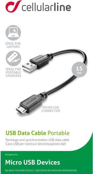 Actual product image Cellularline Portable (0.15 m, USB 2.0)