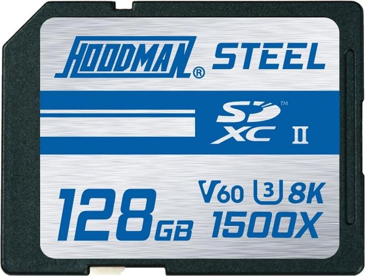 Produktbild Hoodman 128GB 1500X-SDXC UHS-II Class 10 U3 8K V60 (128 GB, SDXC, U3, UHS-II)