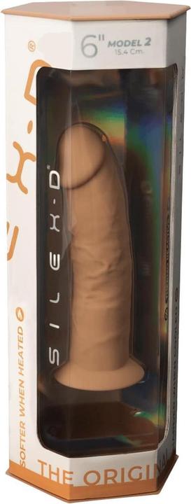 Actual product image Silexd - Model 2 Realistic Penis Premium Silexpan Silicone Caramel 15 cm