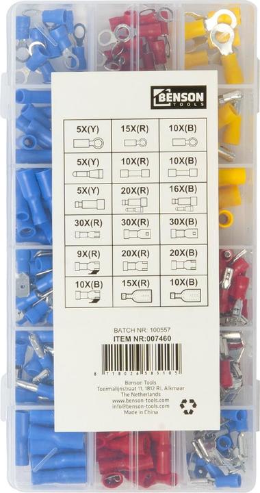 Actual product image Benson Cable lug 270 pieces profi