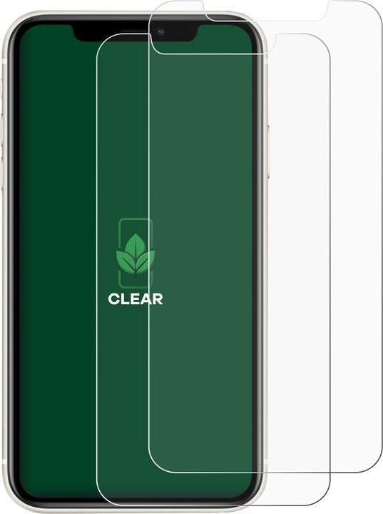 Produktbild ScreenLeaf Schutzfolie nachhaltiger Displayschutz Displayschutzfolie Folie Klar Transparent (2 Stück, Apple iPhone 11)