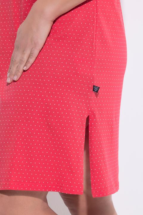 Actual product image Ulla Popken 2 Pack Short Sleeve Nightshirts - Dot, Solid (46)