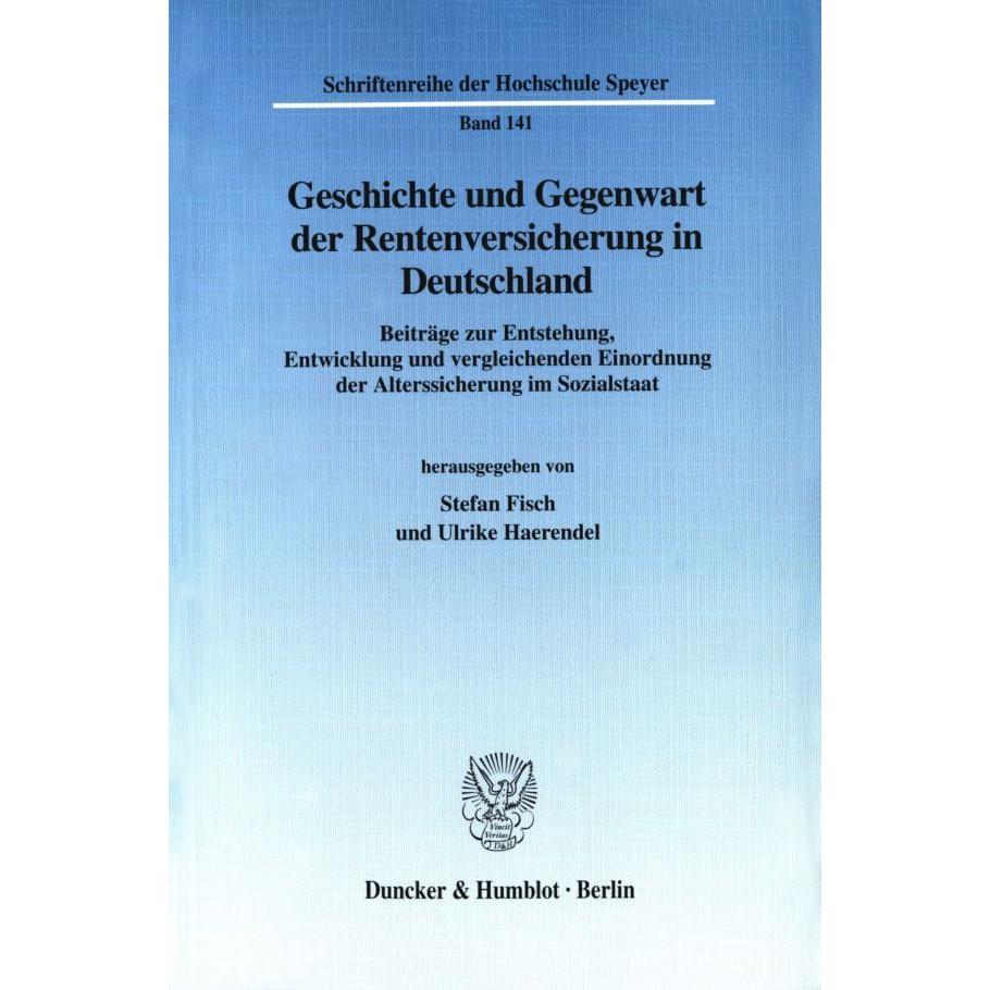 Geschichte u.Gegenw.d.Rentenv.i.Dtschl., Fachbücher