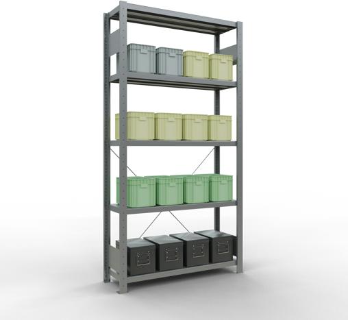 Actual product image Schulte Lagertechnik MULTIplus250 basic racking system with cross braces