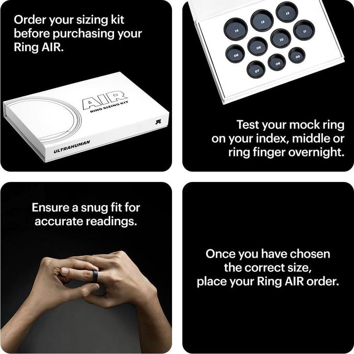 Produktbild Ultrahuman DUPLIKAT Ring Air Sizing Kit Grösse 5 bis 14