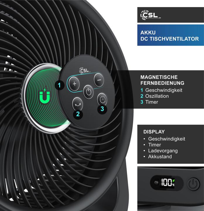 Produktbild CSL USB Mini Desk Fan (51 dB)