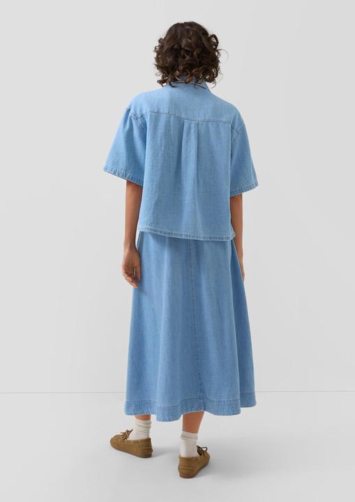 Immagine prodotto s.Oliver Verkürzte Boxy-Bluse aus leichtem Denim (46)
