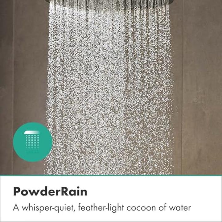 Produktbild hansgrohe Raindance S 240 1jet PowderRain Kopfbrause : Farbe - Matt Black (1 Strahlarten, 18 l/min)