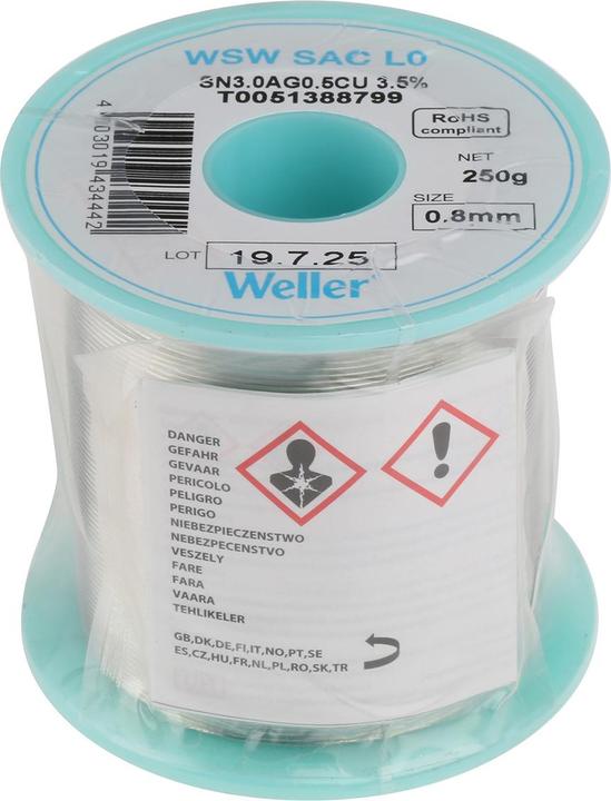 Produktbild Weller Erem Lötzinn, bleifrei Spule Profes (Lötzinn)