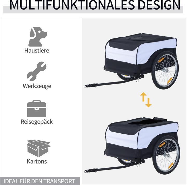 Actual product image Homcom Transport trailer for bicycle