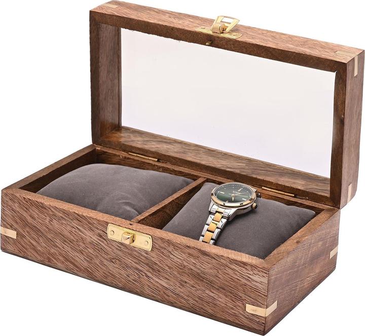 Actual product image Harvey Makin Wooden Watch Duo Storage Box