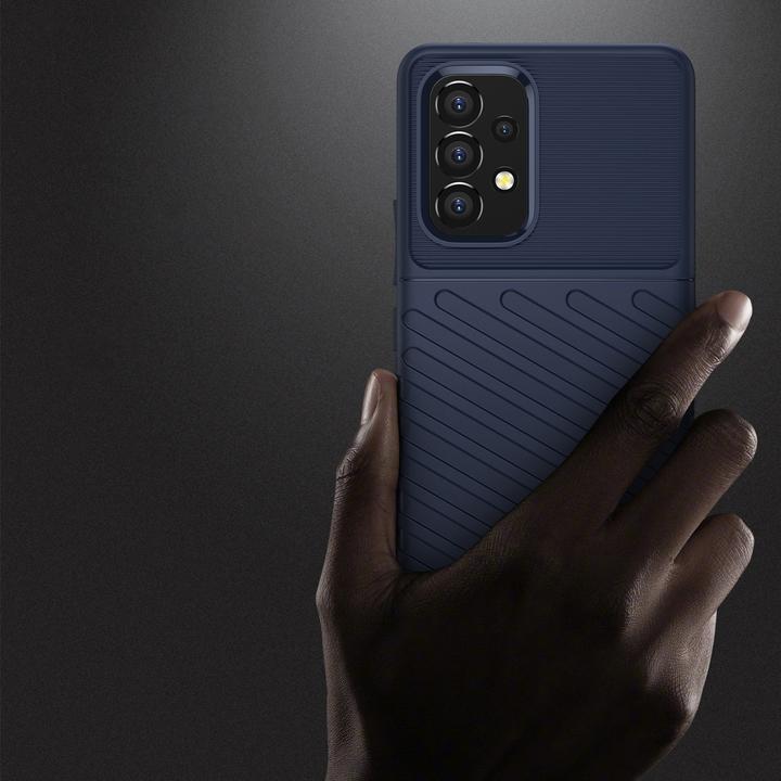 Produktbild Hurtel Thunder Case Flexibel Robuste Panzer Handyhülle TPU Schutzhülle für Samsung Galaxy A53 5G blau (Samsung Galaxy A53 5G)