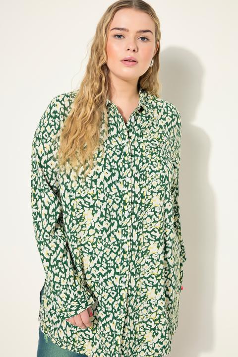 Produktbild Studio Untold Hemdbluse, Boxy Shape, Leo-Print, Langarm (46, 48)