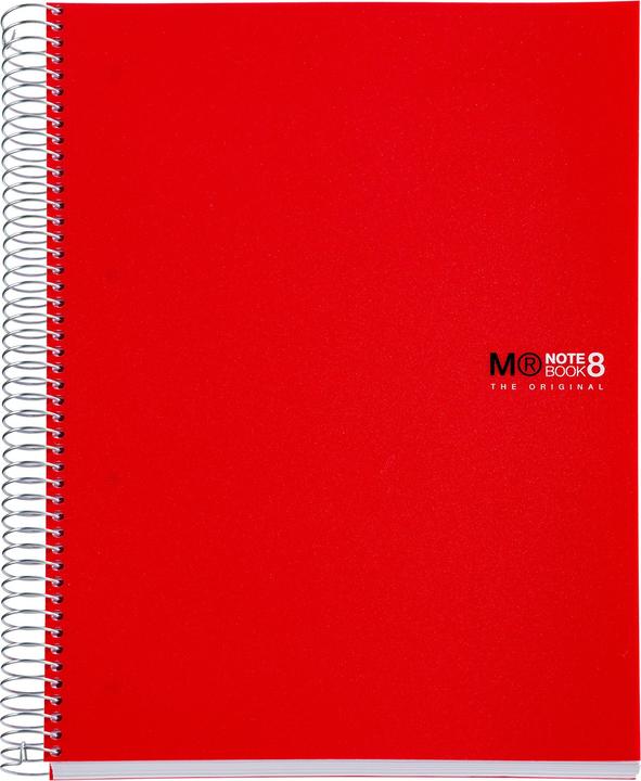 Miquelrius Notizbuch 8 A4 200 HOR.PP RED (A4, Lined)