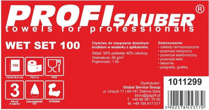 Produktbild Profi Sauber Tücher im Einweicheimer mit ProfiSauber WET SET 100 Spender (1 Stk.)