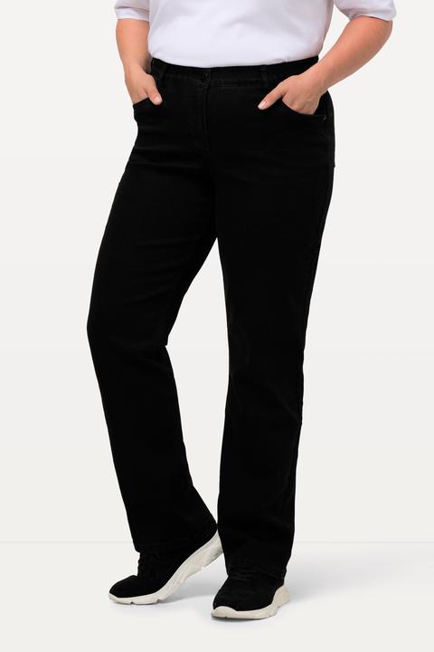 Immagine prodotto Ulla Popken Jeans modello Mandy di tessuto elasticizzato con taglio dritto a cinque tasche e cintura elastica (58)