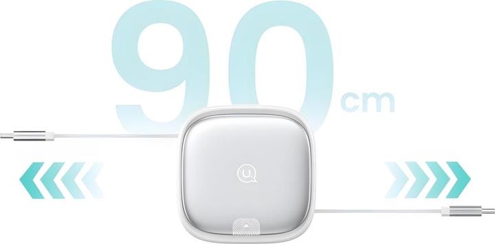 Produktbild Usams Kabel rozwijany 3w1 z pudełkiem MicroUSB/USB-C/Lightning 60W fioletowy/purple SJ650USB03 (US-S (1 m, 60 W)