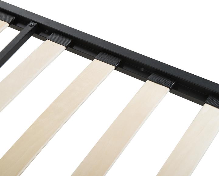 Actual product image Beliani Metal bed black slatted frame 180 x 200 cm DINARD (180 x 200 cm)