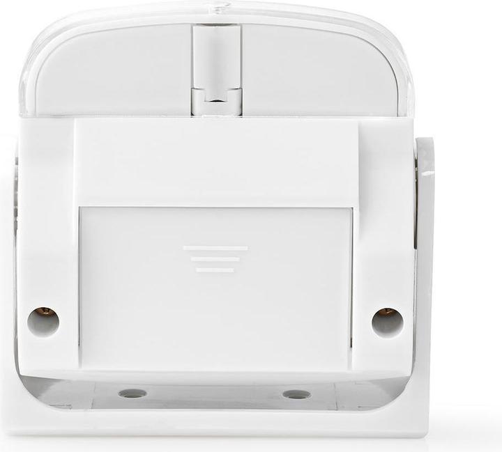 Image du produit Nedis Alarme de porte avec détecteur de mouvement et sonnerie 80 dB, montage mural et au plafond, blanc (1.10 m)