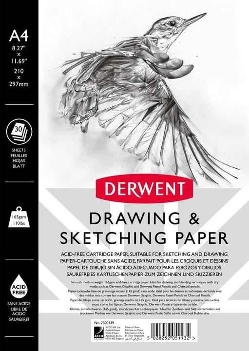 Actual product image Derwent Sketchpad (A4, Plain, Hardcover)