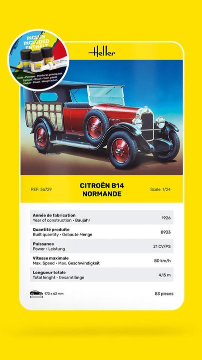 Produktbild Heller STARTER KIT Citroen B14 Normande