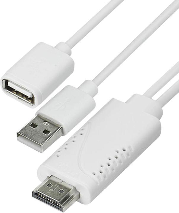 Actual product image Avizar USB cable MHL female to HDMI male to male HDTV smartphone/tablet (1.80 m, HDMI)