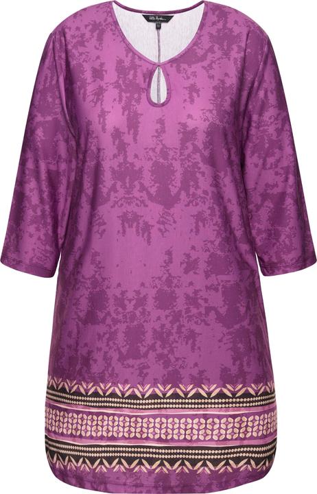 Actual product image Ulla Popken Tonal Border Pop Stretch Knit Tunic (54)