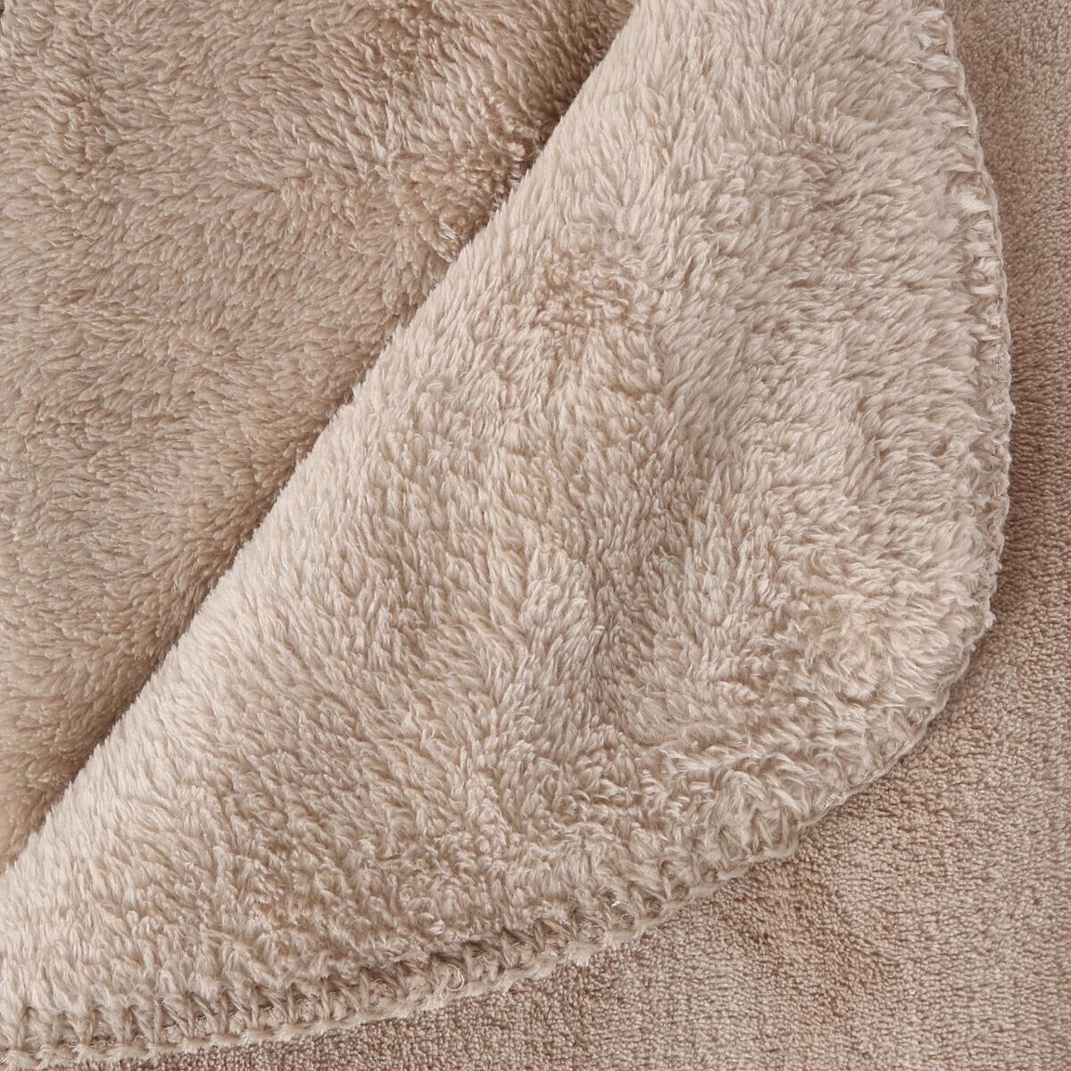 Thumbnail - Atmosphera, Decke, Leinen Microfaser Plaid 180x230, beige (180 x 230 cm)