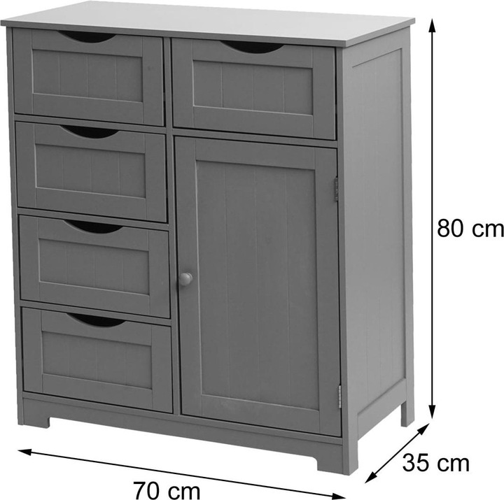 Immagine prodotto Jamb Cassettiera vintage (70 x 35 x 80 cm)