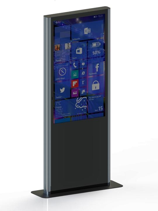 Actual product image DSS Indoor Monitor Box, Stele Portrait, 43", black