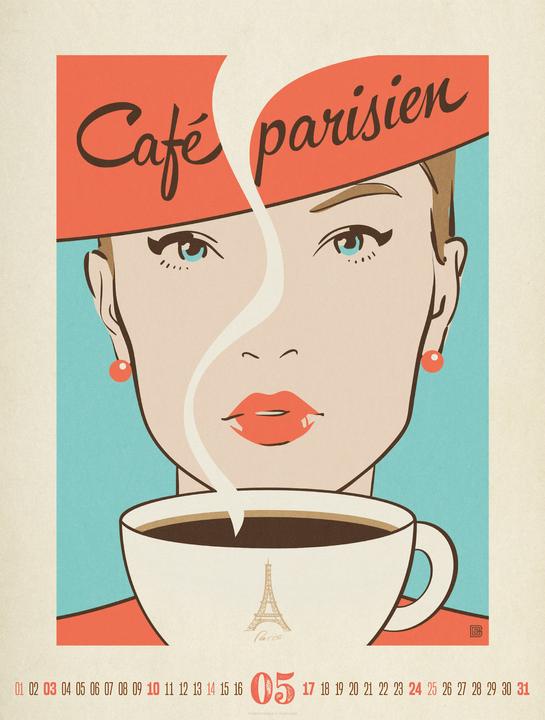 Image du produit Coffee Time - Kaffee-Plakate Kalender 2026 (Couverture rigide, Allemand, Anglais, Espagnol, Français)