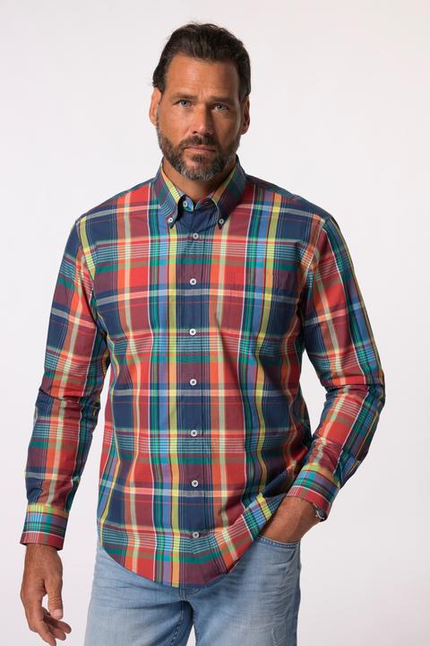 Produktbild JP1880 JP 1880 Karohemd, Langarm, Buttondown-Kragen, Modern Fit (6XL)
