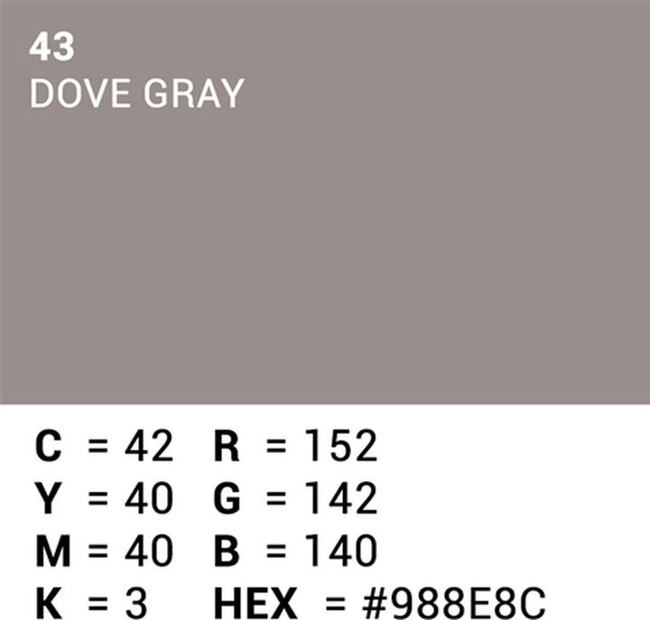 Produktbild Superior Achtergrond Rol Dove Gray (nr 43) 1.35m x 11m