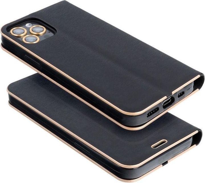 Produktbild Partner Telecom Book case OEM LUNA Book Gold for HUAWEI Mate 10 Lite black (Huawei Mate 10 Lite)