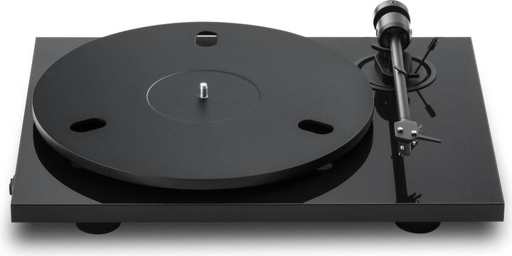 Produktbild Pro-Ject E1.2 + Pick It MM E - Hochglanzschwarz / Plattenspieler / Gurt / Cinch-Kabel 1,23 m (Manuell)